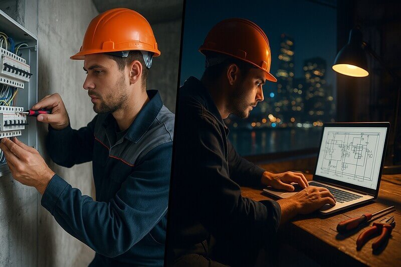 Sähköasentaja koulutus työn ohessa